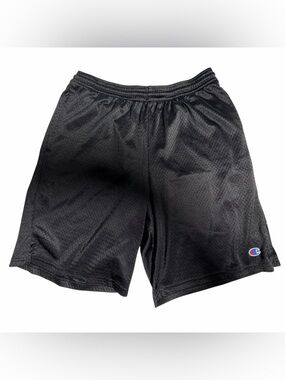 Champion Mens Mesh Athletic Basketball Shorts Black Small